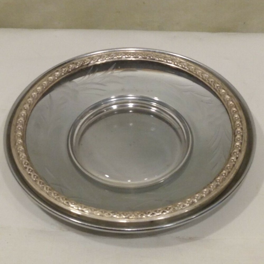 Rogers Mfg 1950 Small Serving Plate Sterling Silve